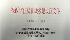 即日起，陜西開展建筑施工基坑百日 